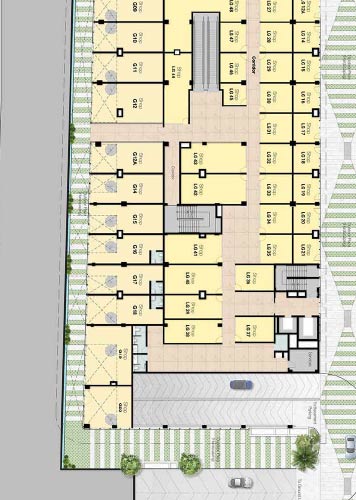 M3M Jewel ground floor plan